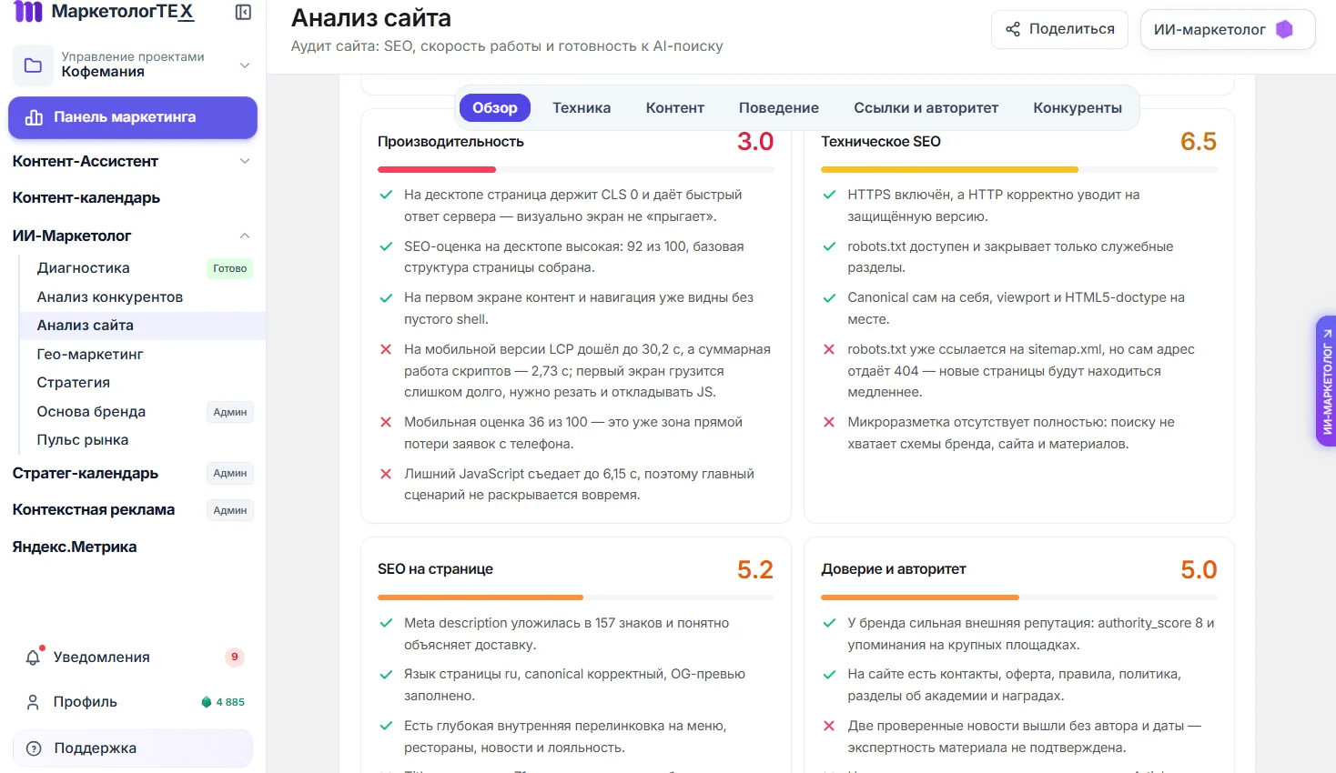 Продвижение сайта