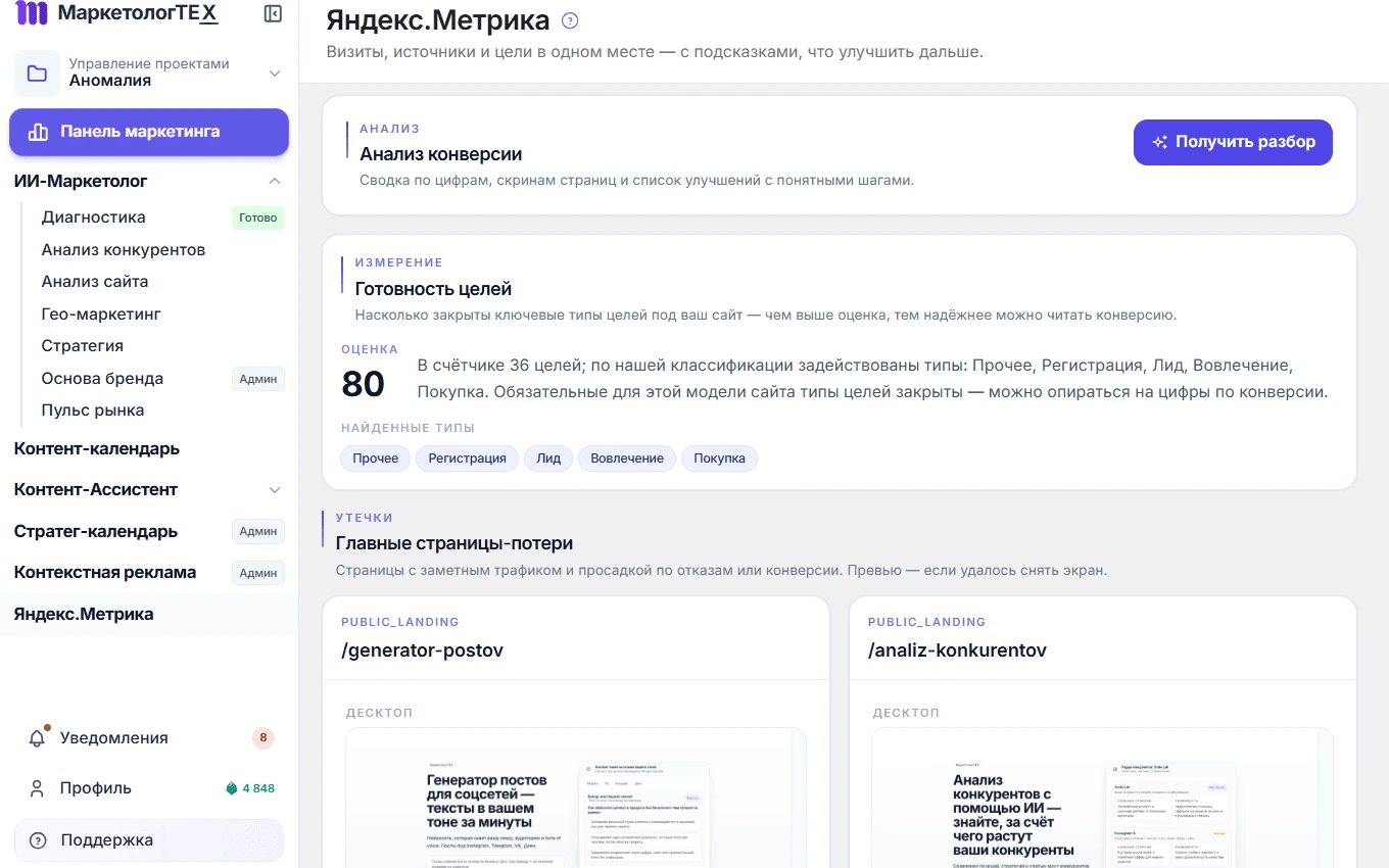 Yandex Метрика
